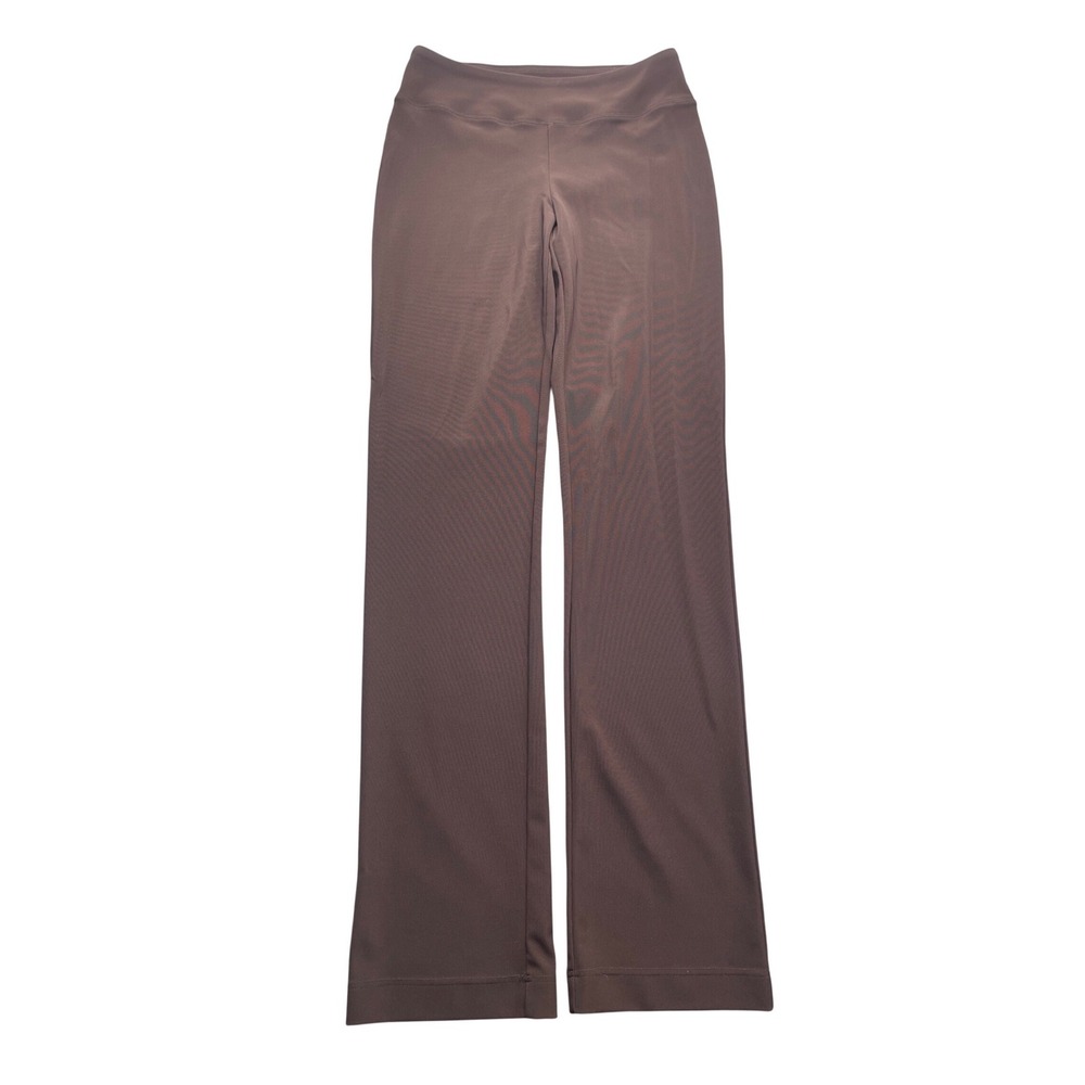 Boston Proper Women Pants Brown Nylon Spandex S Long Straight Office Workwear